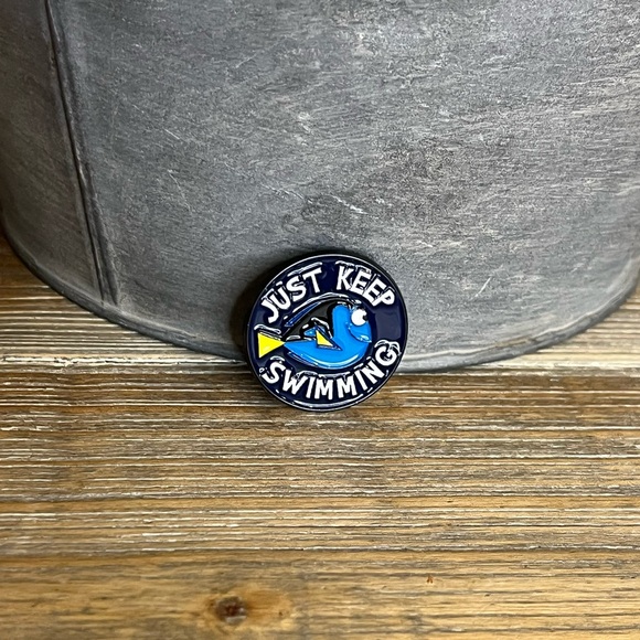 Jewelry - “Just Keep Swimming" Dory Enamel Lapel/Bag/Hat Collectible Pin